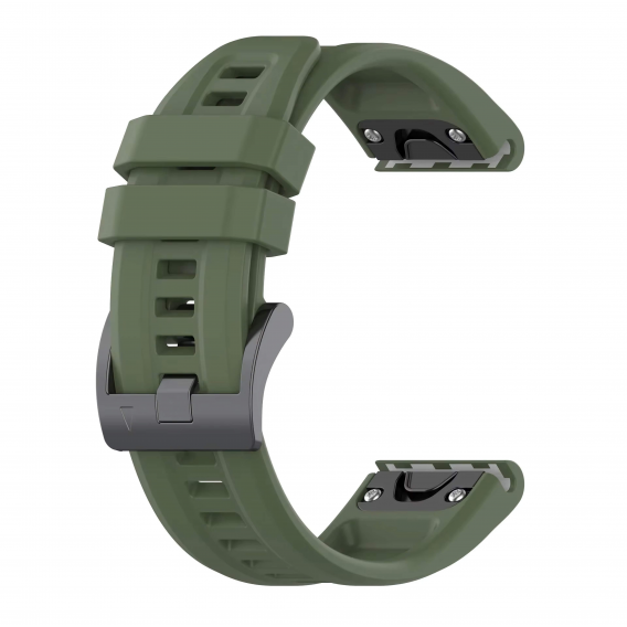 Силіконовий ремінець Garmin QuickFit 20 мм (Army green) для Fenix 8 (43mm) / 7S / 6S / 5S