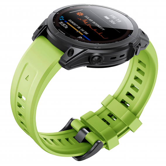 Силіконовий ремінець Garmin QuickFit 20 мм (Green) для Fenix 8 (43mm) / 7S / 6S / 5S
