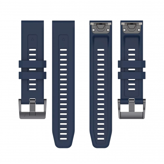 Ремінець Garmin QuickFit 20 мм (силіконовий) для Fenix 8 (43mm) / 7S / 6S / 5S, Midnight Blue - зображення 1 