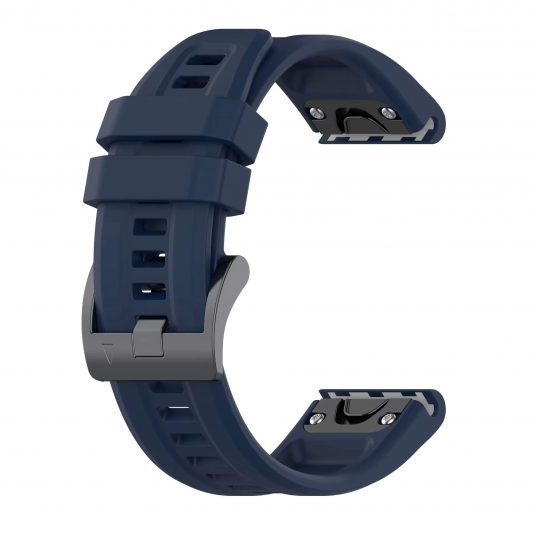 Ремінець Garmin QuickFit 20 мм (силіконовий) для Fenix 8 (43mm) / 7S / 6S / 5S, Midnight Blue
