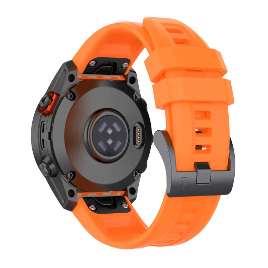 Ремінець Garmin QuickFit 20 мм (силіконовий) для Fenix 8 (43mm) / 7S / 6S / 5S, Official orange - зображення 1 