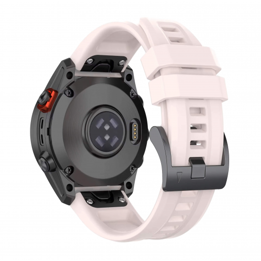 Ремінець Garmin QuickFit 20 мм (силіконовий) для Fenix 8 (43mm) / 7S / 6S / 5S, Pink - зображення 1 