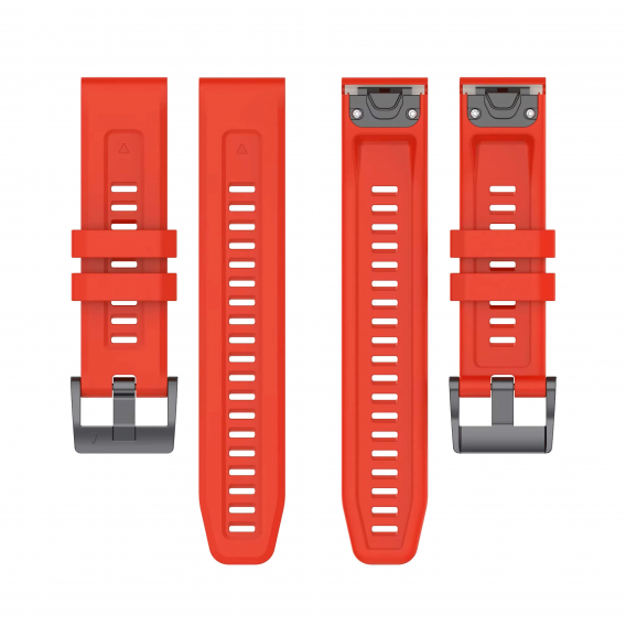 Силіконовий ремінець Garmin QuickFit 20 мм (Red) для Fenix 8 (43mm) / 7S / 6S / 5S