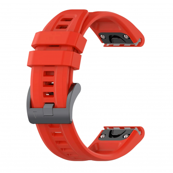 Силіконовий ремінець Garmin QuickFit 20 мм (Red) для Fenix 8 (43mm) / 7S / 6S / 5S