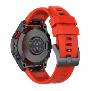 Ремінець Garmin QuickFit 20 мм (силіконовий) для Fenix 8 (43mm) / 7S / 6S / 5S, Red Ремінець Garmin QuickFit 20 мм (силіконовий) для Fenix 8 (43mm) / 7S / 6S / 5S, Red