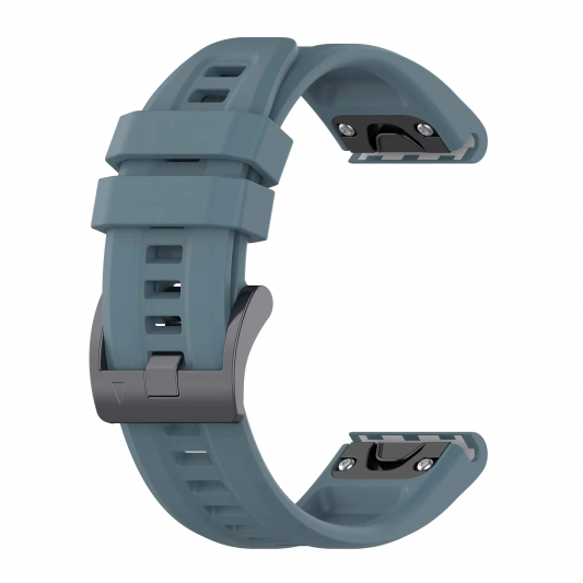 Ремінець Garmin QuickFit 20 мм (силіконовий) для Fenix 8 (43mm) / 7S / 6S / 5S, Rock blue - зображення 2 