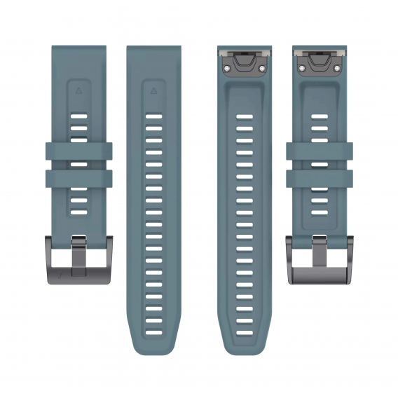 Силіконовий ремінець Garmin QuickFit 20 мм (Rock blue) для Fenix 8 (43mm) / 7S / 6S / 5S