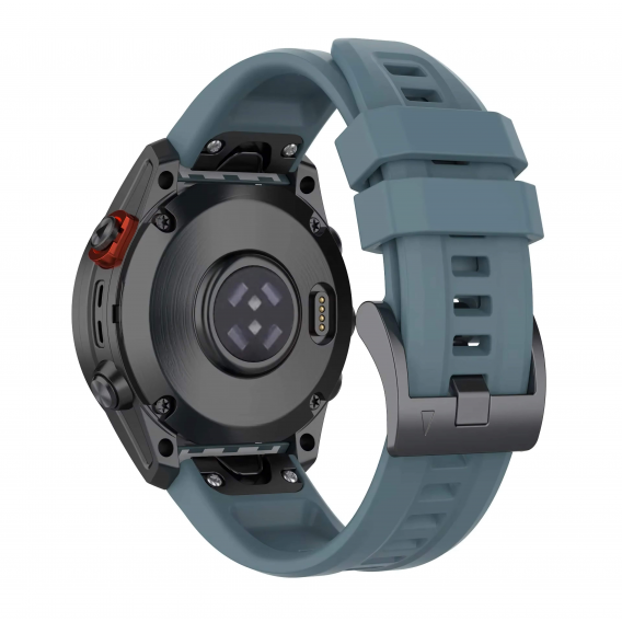 Силіконовий ремінець Garmin QuickFit 20 мм (Rock blue) для Fenix 8 (43mm) / 7S / 6S / 5S