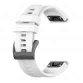 Силіконовий ремінець Garmin QuickFit 20 мм для Fenix 8 (43mm) / 7S / 6S / 5S, White Силіконовий ремінець Garmin QuickFit 20 мм для Fenix 8 (43mm) / 7S / 6S / 5S, White