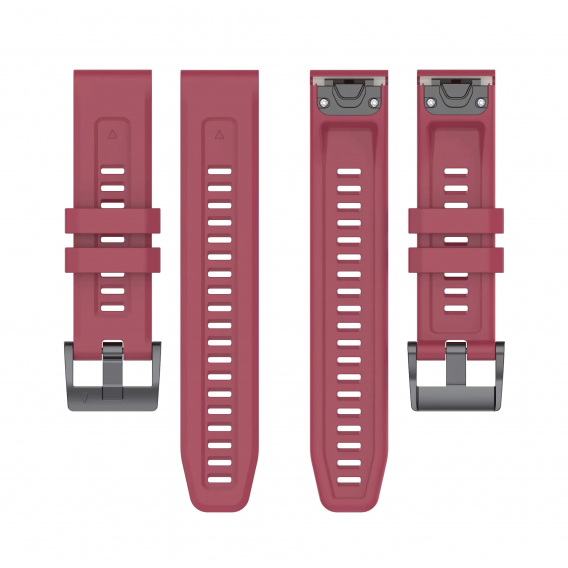 Силіконовий ремінець Garmin QuickFit 20 мм (Wine red) для Fenix 8 (43mm) / 7S / 6S / 5S