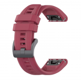 Силіконовий ремінець Garmin QuickFit 20 мм для Fenix 8 (43mm) / 7S / 6S / 5S, Wine red Силіконовий ремінець Garmin QuickFit 20 мм для Fenix 8 (43mm) / 7S / 6S / 5S, Wine red