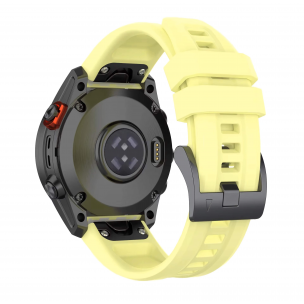 Ремінець Garmin QuickFit 20 мм (силіконовий) для Fenix 8 (43mm) / 7S / 6S / 5S, Yellow Ремінець Garmin QuickFit 20 мм (силіконовий) для Fenix 8 (43mm) / 7S / 6S / 5S, Yellow