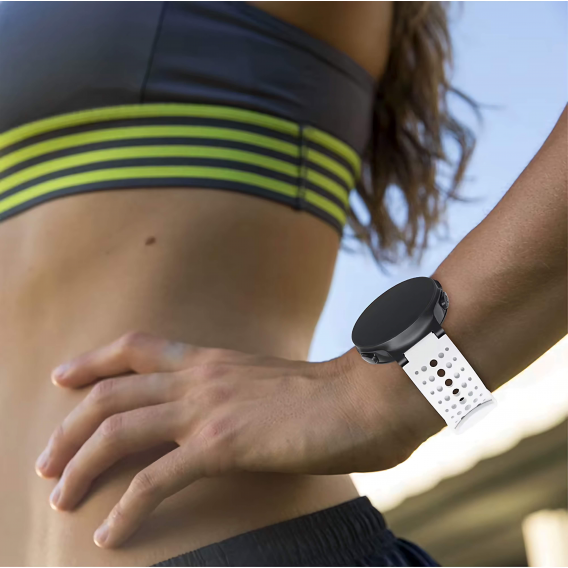 Силіконовий ремінець для Garmin Forerunner 235 / 735XT / 230 / 630, Білий