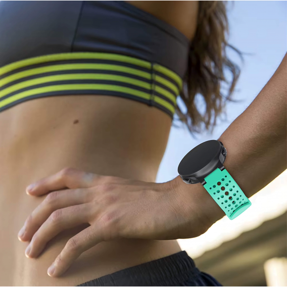 Силиконовый ремешок для Garmin Forerunner 235 / 735XT / 230 / 630, Бирюзовый