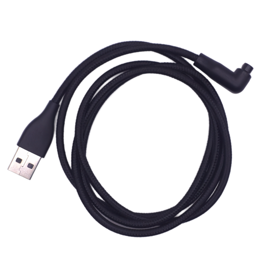 Кабель зарядки для годинника Garmin Fenix Epix Forerunner Venu USB нейлоновий кутовий 1м