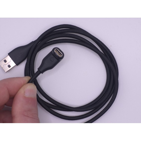 Кабель зарядки для годинника Garmin Fenix Epix Forerunner Venu USB нейлоновий кутовий 1м