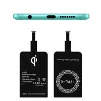 Універсальний ресивер (приймач) для безпровідної зарядки Type C Чорний