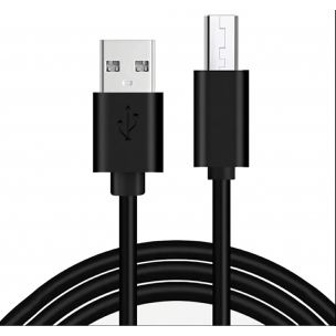 Кабель Micro USB для захищених смартфонів 10 мм, чорний Кабель Micro USB для захищених смартфонів 10 мм, чорний