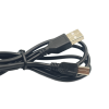 Кабель живлення Mini-USB to USB подовжений конектор 10mm 1m чорний