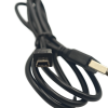 Кабель живлення Mini-USB to USB подовжений конектор 10mm 1m чорний