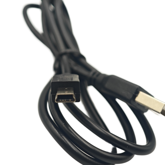 Кабель живлення Mini-USB to USB подовжений конектор 10mm 1m чорний Кабель живлення Mini-USB to USB подовжений конектор 10mm 1m чорний