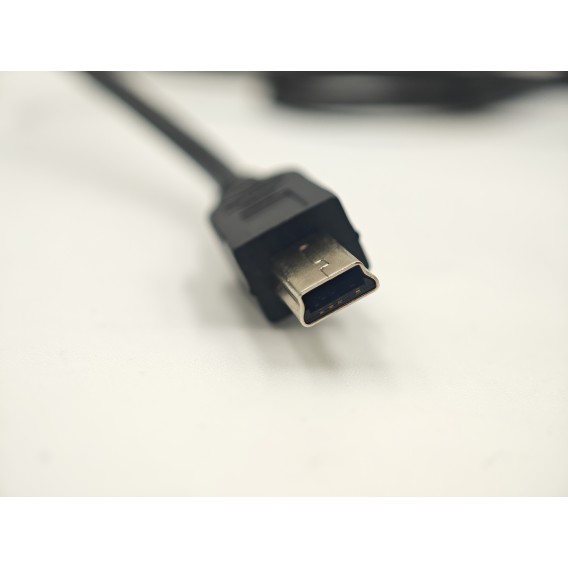 Кабель живлення Mini-USB to USB подовжений конектор 10mm 1m чорний Кабель живлення Mini-USB to USB подовжений конектор 10mm 1m чорний