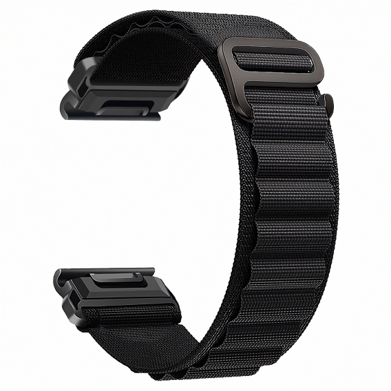 Ремінець QuickFit 22 мм Garmin Fenix, Forerunner нейлоновий, Чорний
