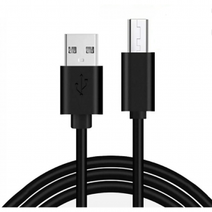 Micro USB кабель для захищених смартфонів 10 mm. Чорний