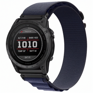 Нейлоновий ремінець QuickFit 22 мм для Garmin Fenix, Forerunner Синій / Navy Blue