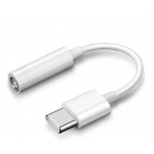 Переходник для Iphone 15, 15 pro, 15 pro max, 15 plus с Type-C  на аудио 3.5 mm / Белый