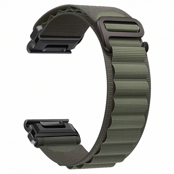 Спортивний ремінець QuickFit 22 мм Garmin Fenix, Instinct нейлон Green