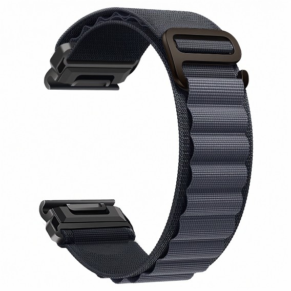 Практичний ремінець QuickFit 22 мм Garmin Fenix, Forerunner нейлон Dark Gray