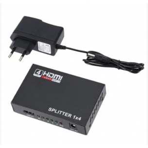 Активний розгалужувач HDMI спліттер 1 на 4 порти 1080p металевий Активний розгалужувач HDMI спліттер 1 на 4 порти 1080p металевий