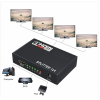 Розгалужувач HDMI на 4 порти спліттер активний чорний