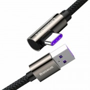 Дата кабель Baseus Legend Series Elbow USB to Type-C 66W (2m) (CATCS-C01), Чорний