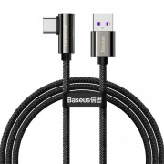 Дата кабель Baseus Legend Series Elbow USB to Type-C 66W (2m) (CATCS-C01), Black