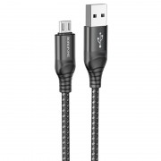 Кабель телефону Borofone BX56 Delightful USB to Micro-USB (1m), Black