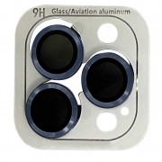 Защитное стекло на камеру для Apple iPhone 12 Pro Max - Metal Classic (в упак.) Синий / Pacific Blue