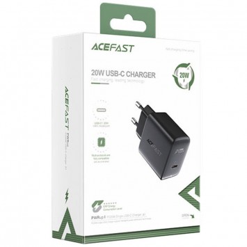 Зарядний пристрій Acefast A1 PD20W single USB-C, Black - Мережеві ЗП (220 В) - зображення 3 