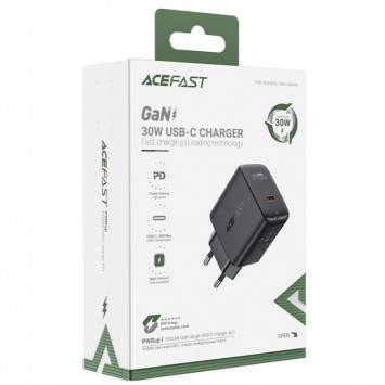 Зарядний пристрій Acefast A21 30W GaN single USB-C, Black - Мережеві ЗП (220 В) - зображення 3 