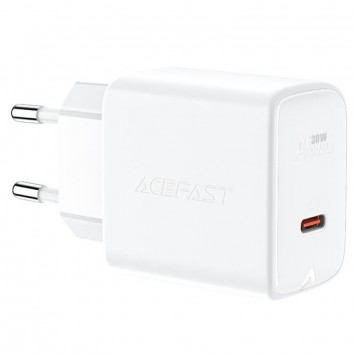 Зарядний пристрій Acefast A21 30W GaN single USB-C, White - Мережеві ЗП (220 В) - зображення 1 