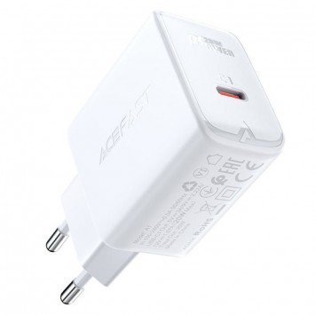 Зарядное устройство Acefast A21 30W GaN single USB-C, White - Сетевые зарядные устройства (220 В) - изображение 2