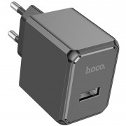Зарядное устройство HOCO CS11A (1USB) + Type-C, Black