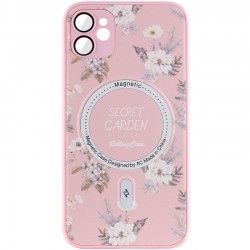 TPU+PC чохол Secret Garden with MagSafe для Apple iPhone 11 (6.1"), Pink