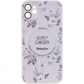 TPU+PC чохол Secret Garden with MagSafe для Apple iPhone 11 (6.1"), White