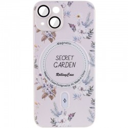 TPU+PC чохол Secret Garden with MagSafe для Apple iPhone 13 (6.1"), White