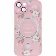 TPU+PC чохол Secret Garden with MagSafe для Apple iPhone 14 (6.1"), Pink
