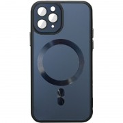 Чехол TPU+Glass Sapphire Midnight with MagSafe для Apple iPhone 11 Pro Max (6.5"), Черный / Black