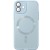 Чохол TPU+Glass Sapphire Midnight with MagSafe для Apple iPhone 12 (6.1"), Синій / Blue