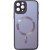 Чехол TPU+Glass Sapphire Midnight with MagSafe для Apple iPhone 12 Pro Max (6.7"), Фиолетовый / Deep Purple